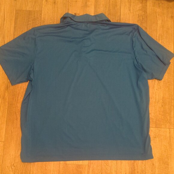 Adidas Golf Mens 3XL Solid Blue Performance Polo Shirt - Picture 5 of 9